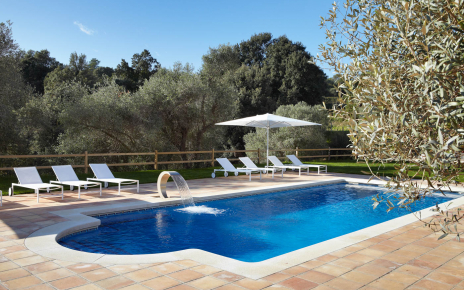 Pool area is totally private surrounded by indigenous forests
